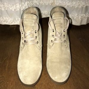 Prada wedge boots! Super nice and great price